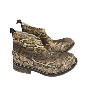 Charleston Shoe Co Python Liberty Boot Size 10